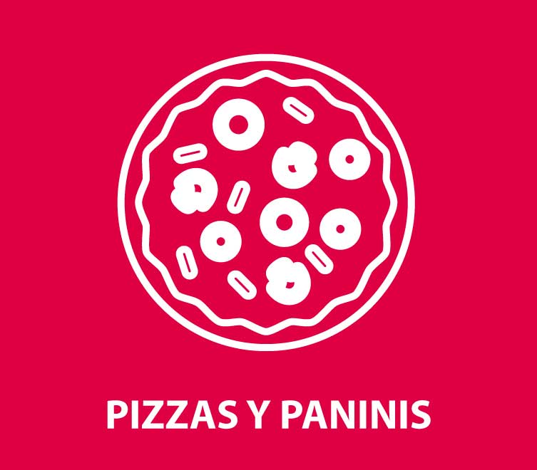 Pizzas y paninis