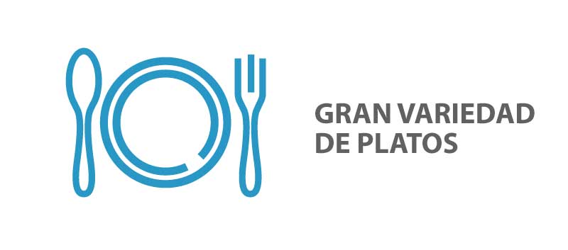 Gran variedad de platos