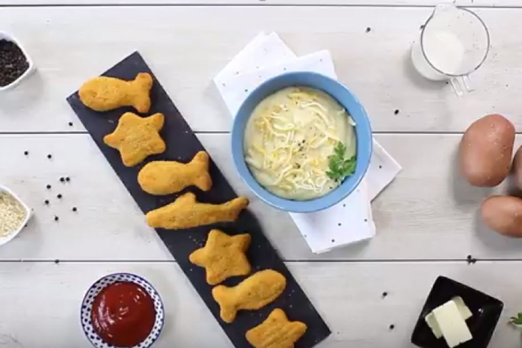 Figuritas de pescado rebozadas