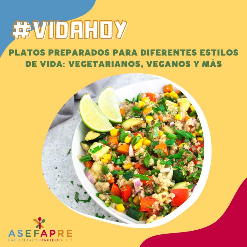 Platos Preparados para diferentes estilos de vida: vegetarianos, veganos y más