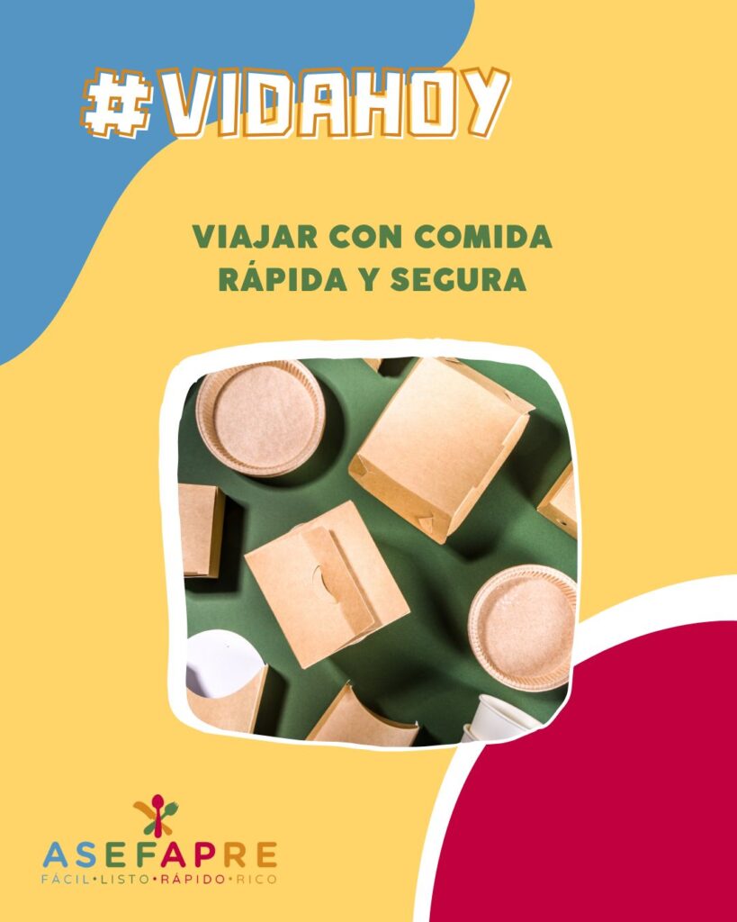 Viajar con comida rápida y segura: platos preparados como aliado